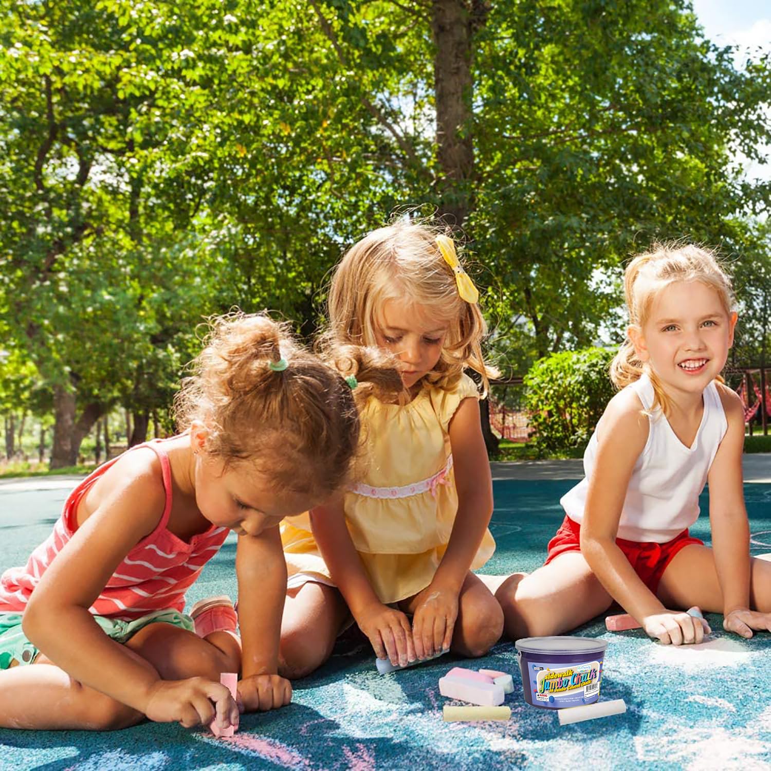 ArtCreativity 38-Piece Jumbo Sidewalk Chalk Set for Kids - Dustless, Washable & Non-Toxic Outdoor Chalk - Perfect for Toddlers Ages 1-3 - Great for Driveway Art, Playground Fun & Classroom Learning Activities