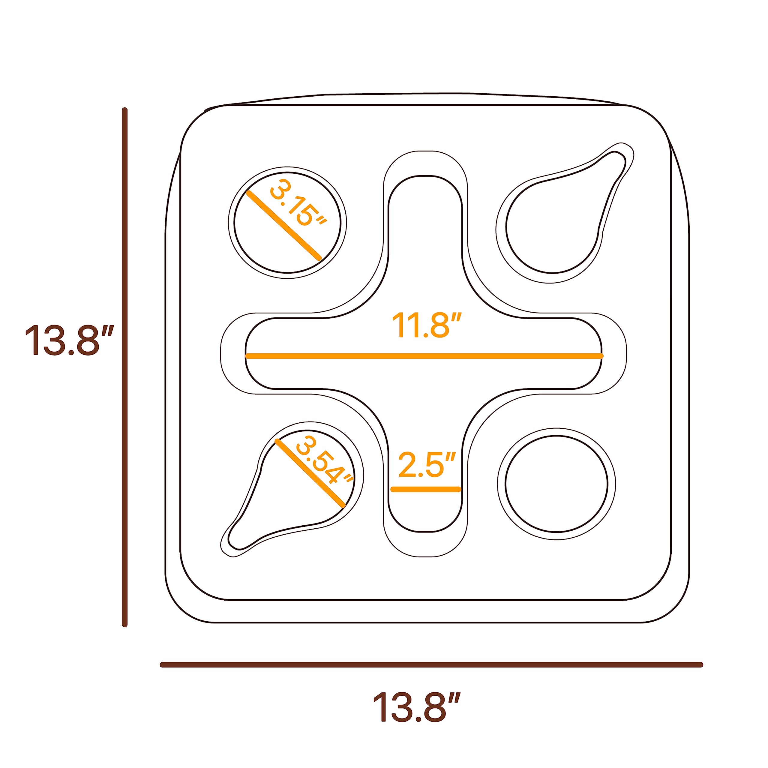 Multi-Functional Couch and Bed Cup Holder Pillow with Snack Tray - Perfect for Drinks, Remote Control & Snacks (Giraffe Design) - Ideal for Movie Nights, Gaming & Relaxing on Sofa or Bed