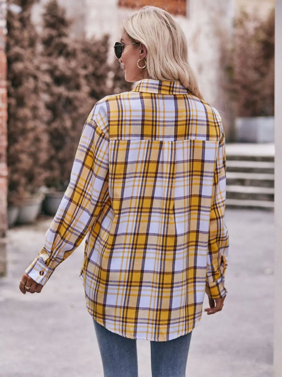 Stylish Plaid Dropped Shoulder Longline Shirt for Men & Women | Casual Oversized Flannel Shirt | Perfect for Fall Layering, Streetwear Outfits and Cozy Loungewear