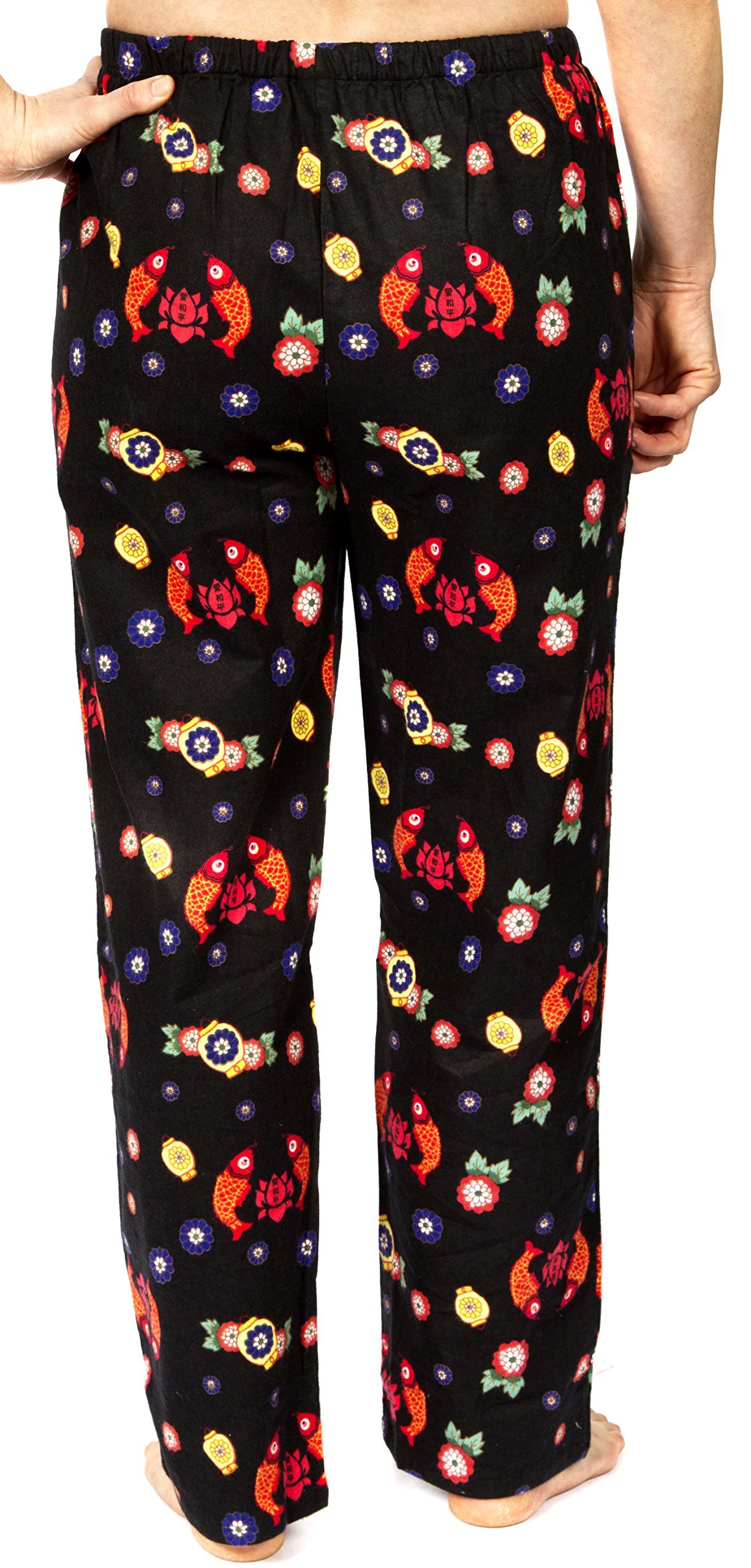 Cozy Women's Pure Cotton Flannel Pajama Pants - Soft Lounge Sleepwear for Winter Nights & Relaxing at Home