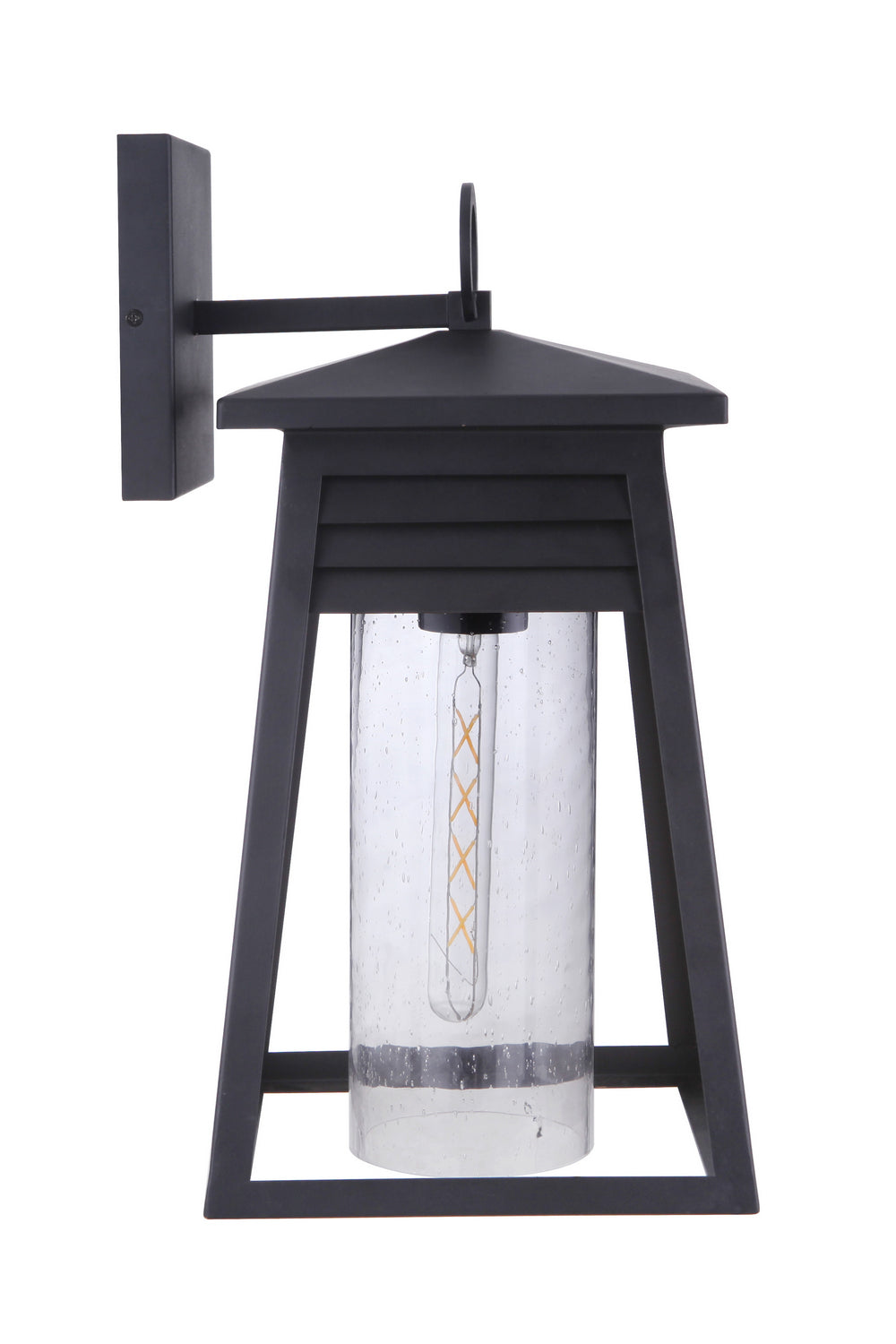 Becca Textured Black Outdoor Pendant Light - Weatherproof Hanging Fixture for Porch, Patio & Garden Lighting