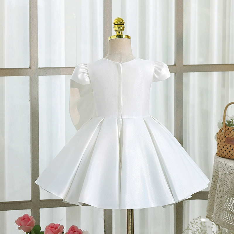 Adorable Baby Girl Puffy Beauty Pageant Dress with Big Bow - Toddler Princess Party Gown for Birthday, Photo Shoots & Special Occasions