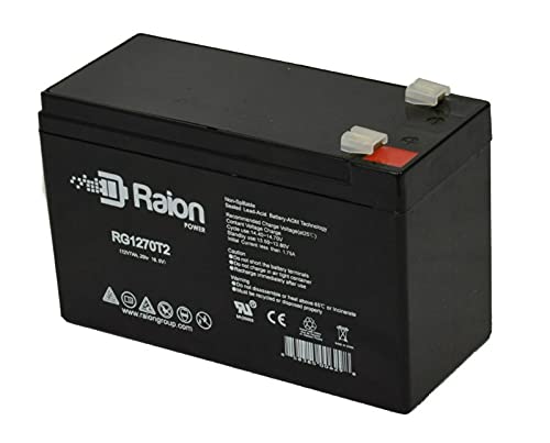 Raion Power 12V 7Ah AGM Replacement Battery for Kelvinator Scientific Alarm Systems - 10 Pack - Perfect for Backup Power in Security Alarms, Emergency Lighting & Medical Equipment