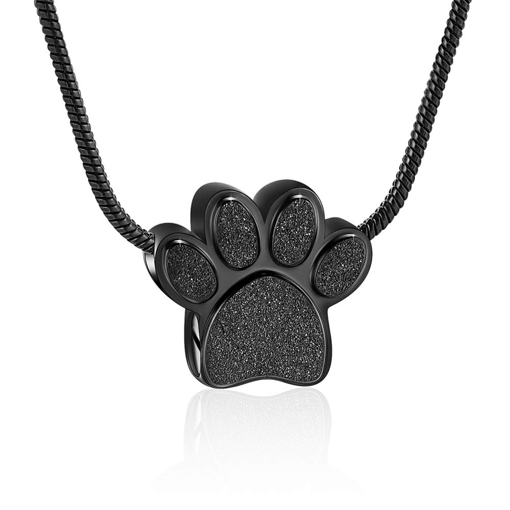 Memorial Jewelry for Pets - Colorful Dog Paw Cremation Urn Necklace for Dogs & Cats | Pet Loss Keepsake, Ashes Pendant for Grieving Pet Owners | Perfect for Remembrance, Memorial Services & Everyday Wear