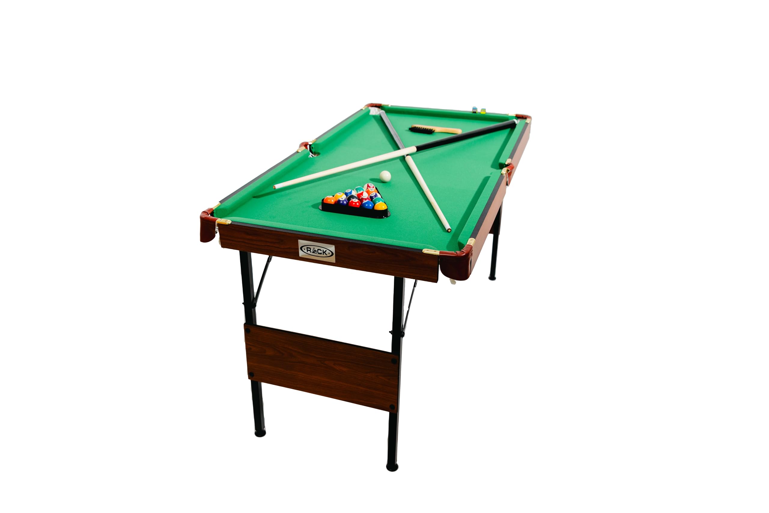 RACK Crucis 5.5-Foot Folding Billiard Pool Table - Portable Game Table for Home, Office, or Bar - Perfect for Indoor Entertainment & Parties