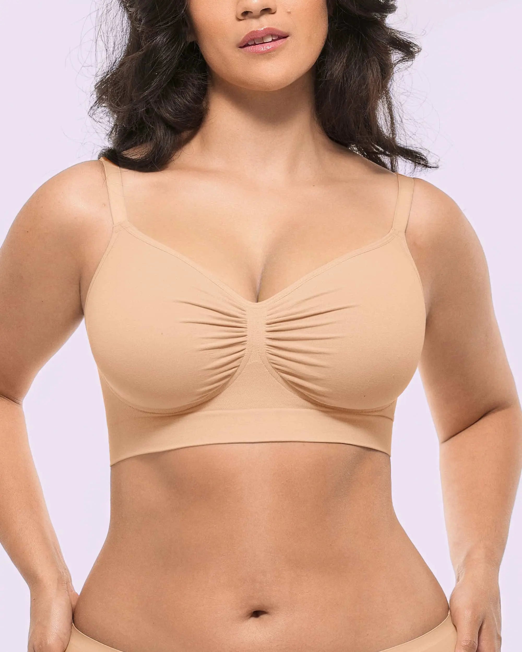 Wireless Comfort Bra - Seamless Unlined Support for Everyday Wear - Perfect for Yoga, Workouts, and Lounge Wear