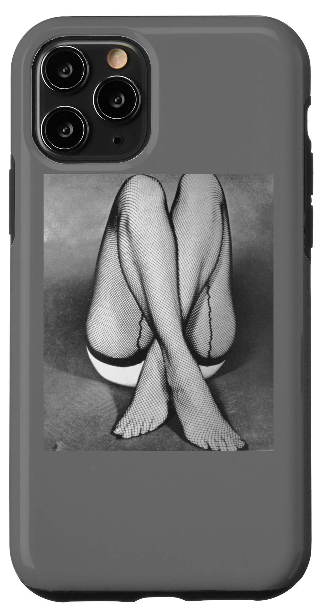 iPhone 11 Pro Case - Vintage Fishnet Design for Women | Stylish & Protective Phone Cover | Perfect for Night Out, Cosplay & Fetish Fashion