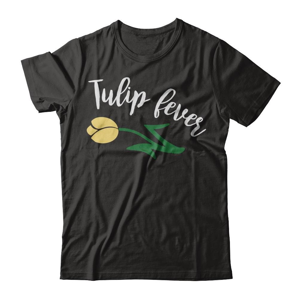 TeeAbelia Tulip Fever Gardening T-Shirt - Women's Floral Print Cotton Tee for Garden Lovers & Plant Enthusiasts - Perfect for Spring Planting, Botanical Gardens & Outdoor Activities