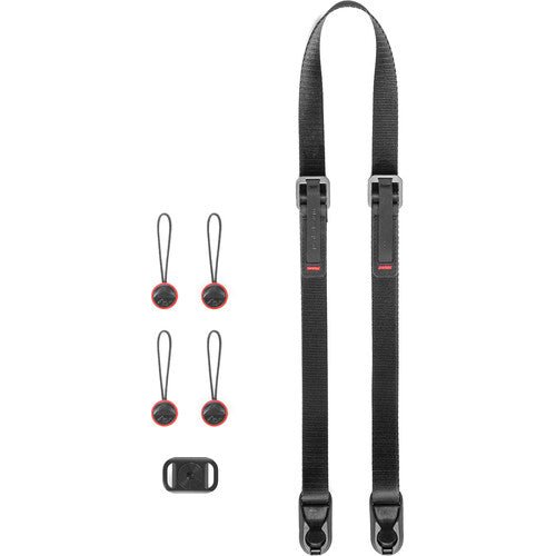 Peak Design Leash Camera Strap (Black) - Adjustable & Comfortable DSLR/SLR Shoulder Strap for Photographers - Perfect for Travel, Hiking & Outdoor Photography