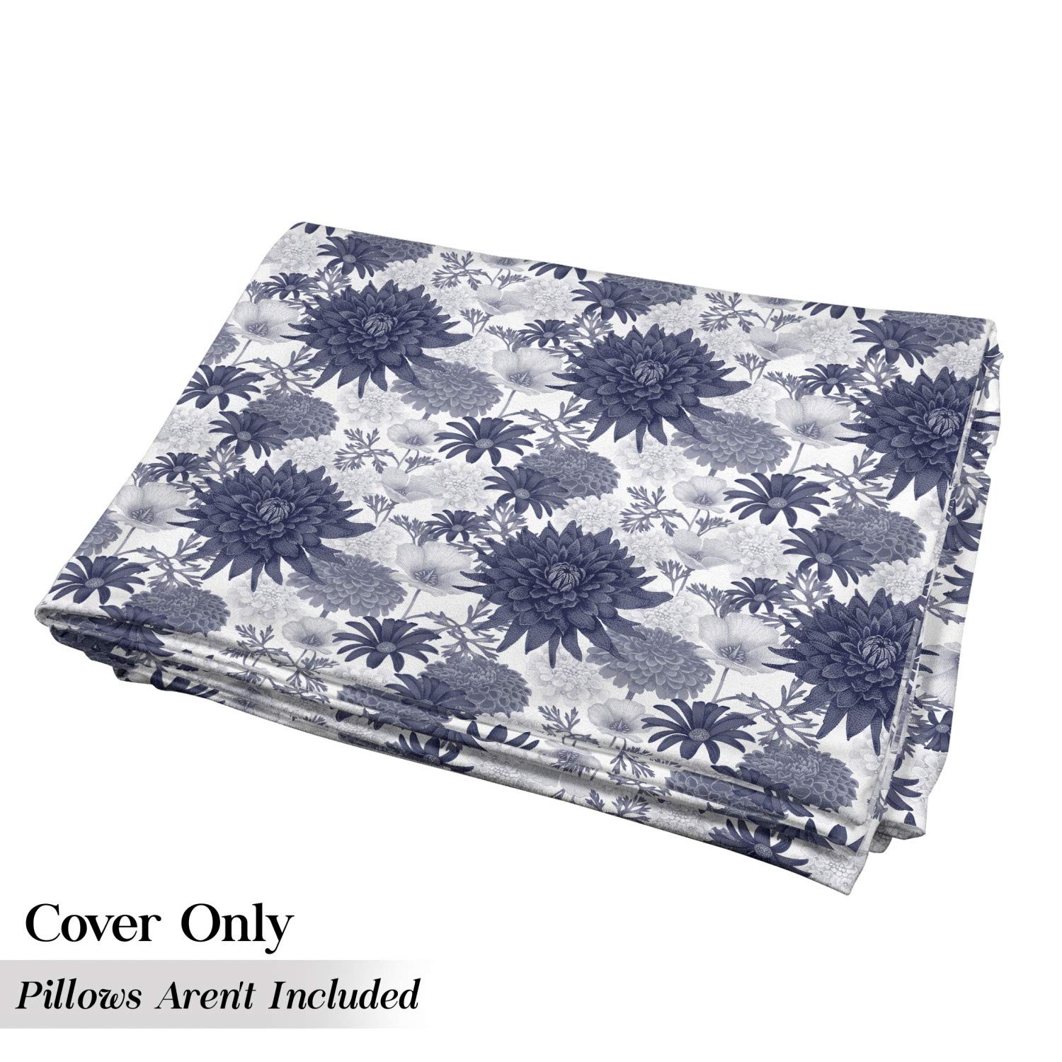 Ambesonne Dahlia Flower Floor Pillow Cover - 88