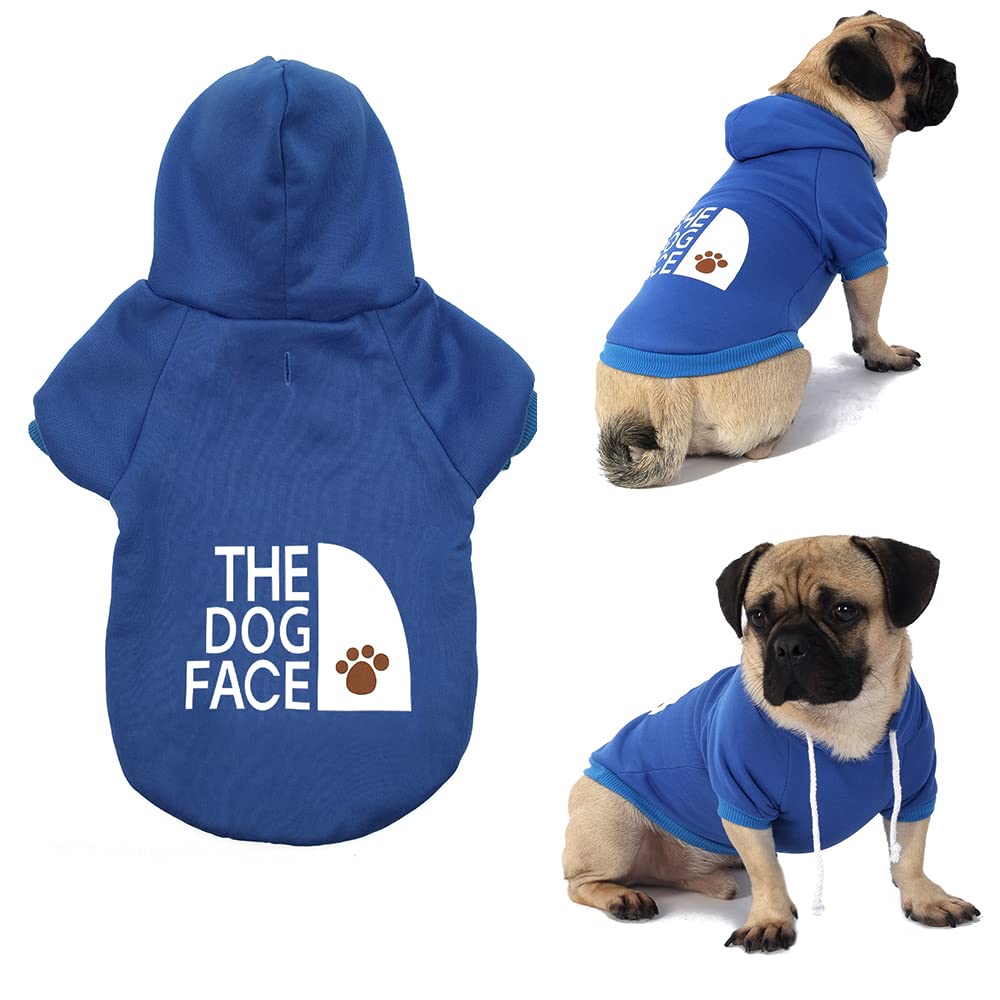 Hozz Chihuahua Dog Hoodie - Cute Small Dog Sweatshirt, Warm Puppy Clothes & Sweater for Winter - Perfect for Outdoor Walks, Pet Photos, and Cold Weather Protection