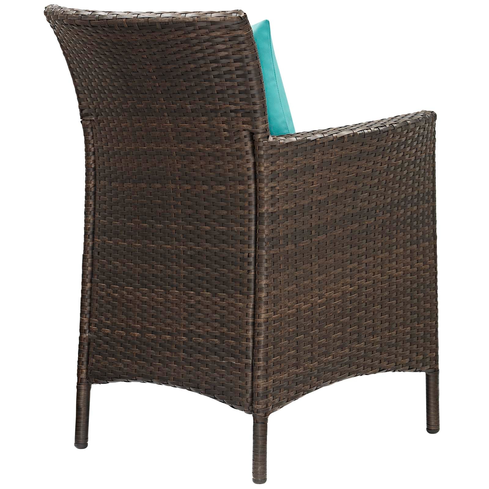 7-Piece Outdoor Patio Wicker Rattan Dining Set - All-Weather Rattan Furniture for Garden, Backyard, Poolside & Patio Dining