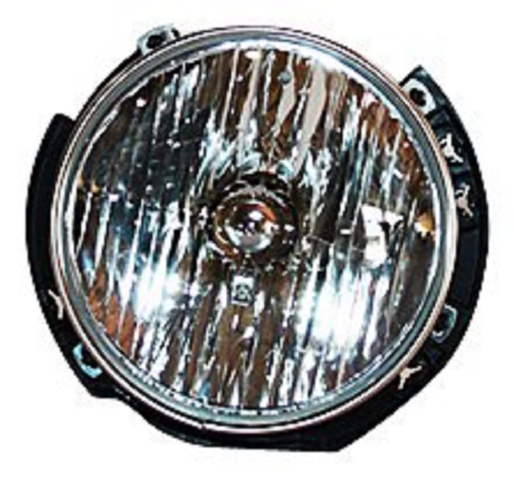TYC Left Headlight Assembly Replacement for 2007-2018 Jeep Wrangler JK & JL Models - Durable LED Headlamp for Off-Road Driving & Nighttime Visibility