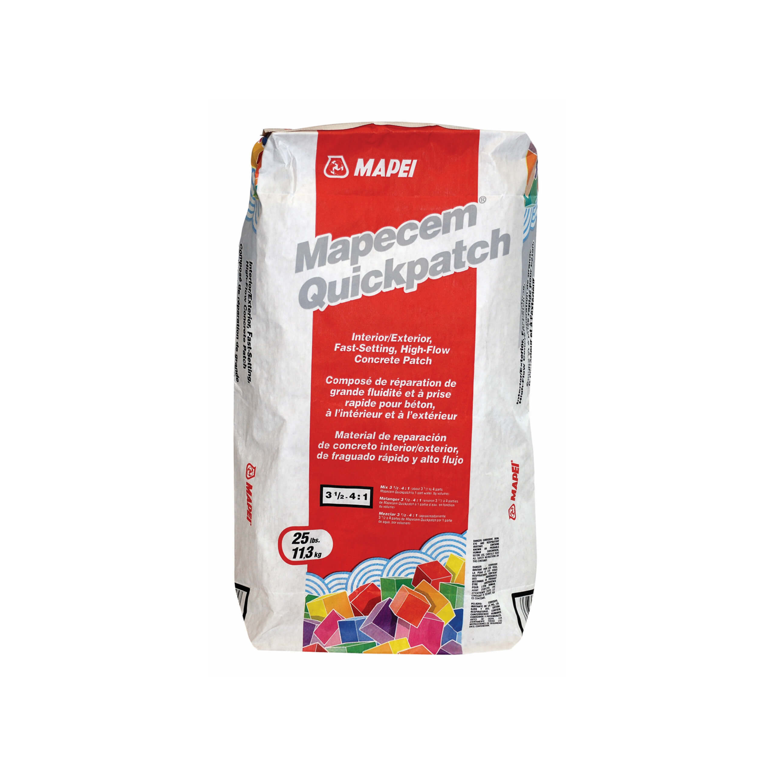 Mapei Mapecem Quickpatch - Fast-Drying Concrete Repair Patch for Driveways, Sidewalks & Floors - Ideal for Home & Commercial Use