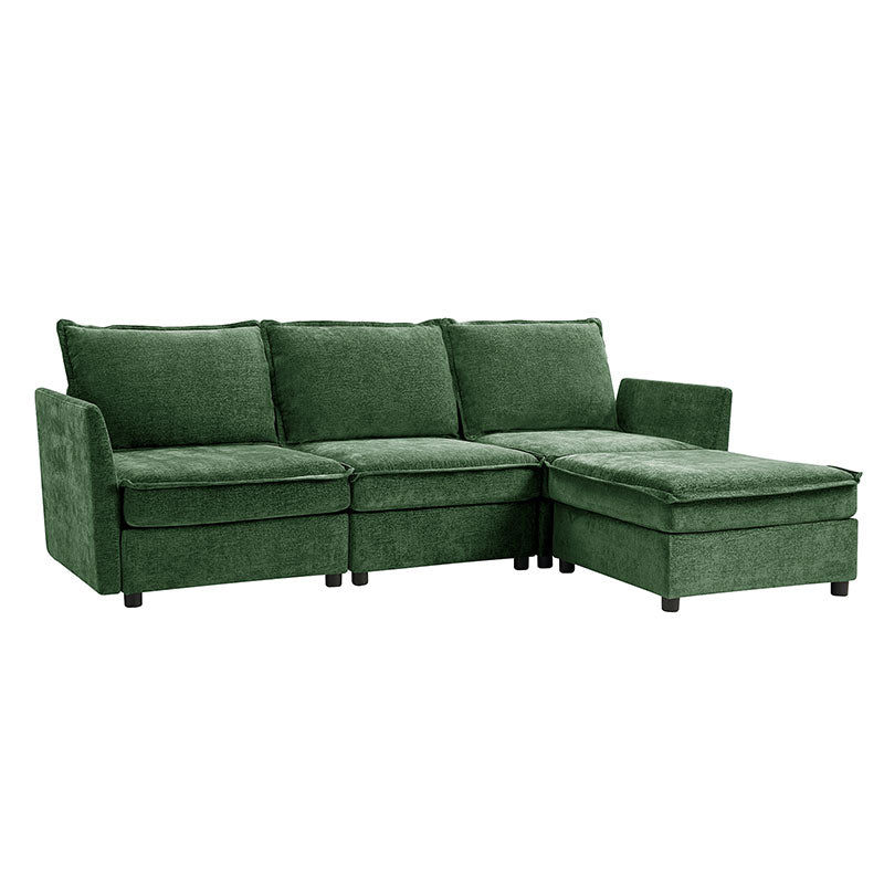 Harmetrix Oversized Soft Sectional Couch with Storage | Modern L-Shaped Sofa Bed with Hidden Compartment | Perfect for Living Room, Family Room & Small Spaces