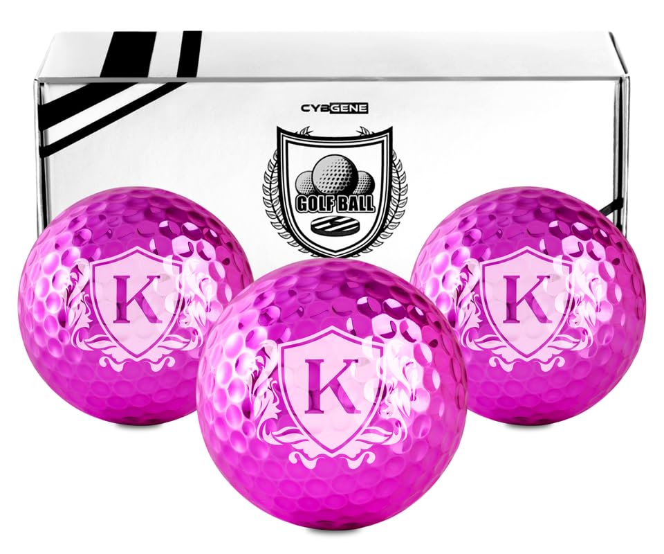 Personalized Colored Golf Balls for Women - Unique Golf Gifts & Cool Accessories for Female Golfers - Perfect Birthday & Christmas Presents - Ideal for Course Play, Tournaments & Gift-Giving Occasions