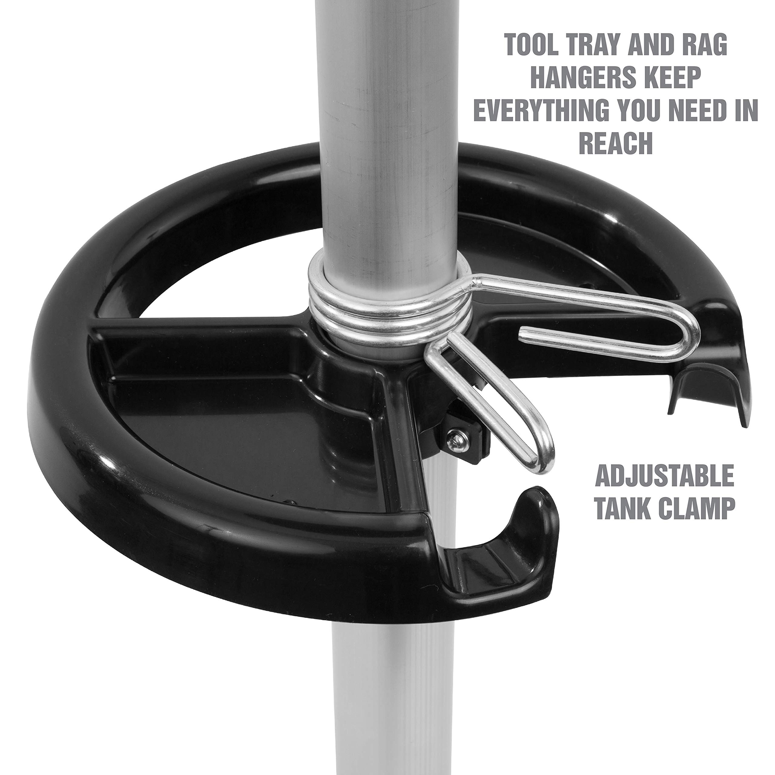 OEMTOOLS 87031 18 Gallon Oil Drain Container - Adjustable Upright Oil Drain Tank with Funnel for Automotive Oil Changes | Waste Oil Storage & Recycling | Perfect for DIY Car Maintenance & Professional Garage Use