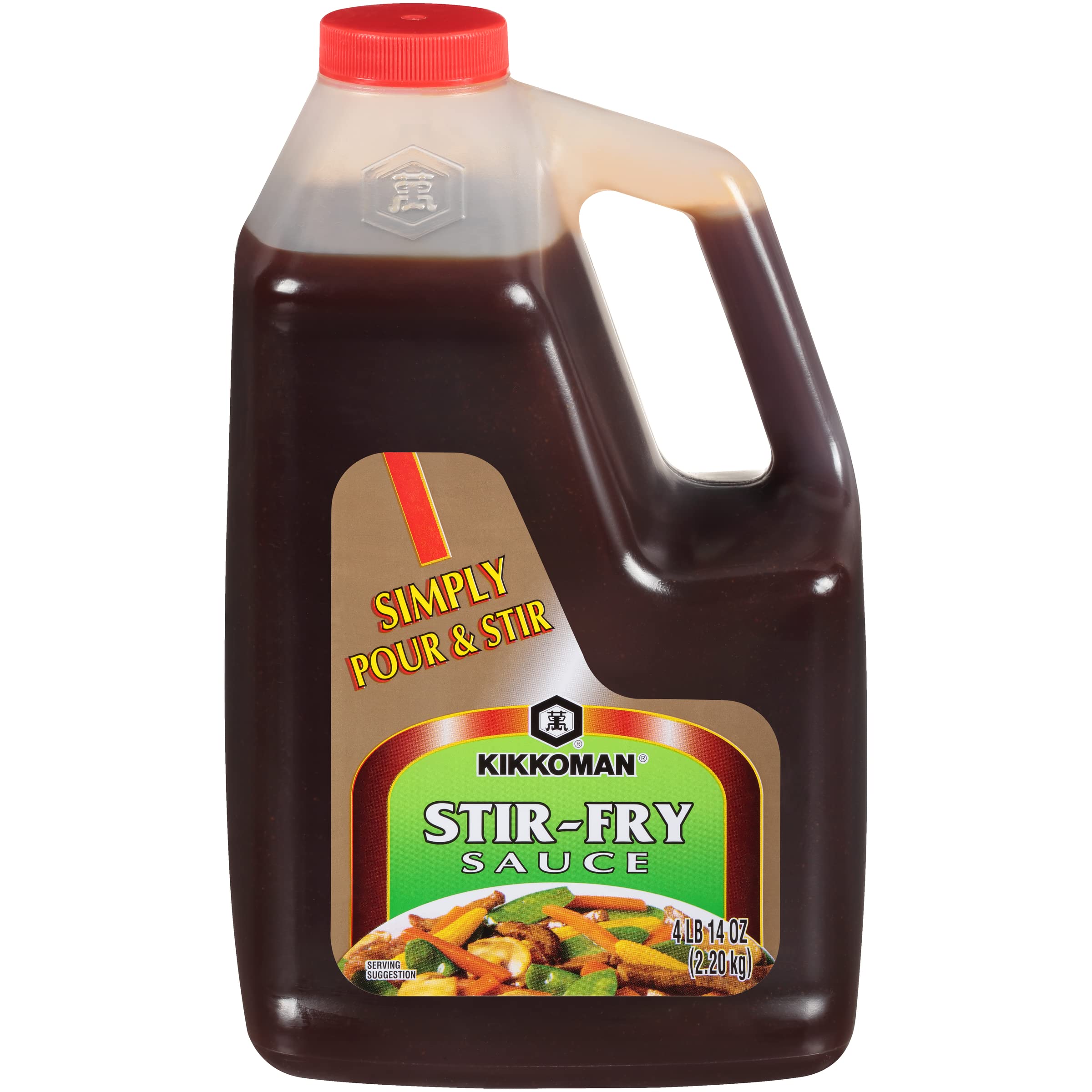 Kikkoman Stir Fry Sauce - Preservative Free, Classic Flavor for Chowmein & Cooking - 1/2Gal