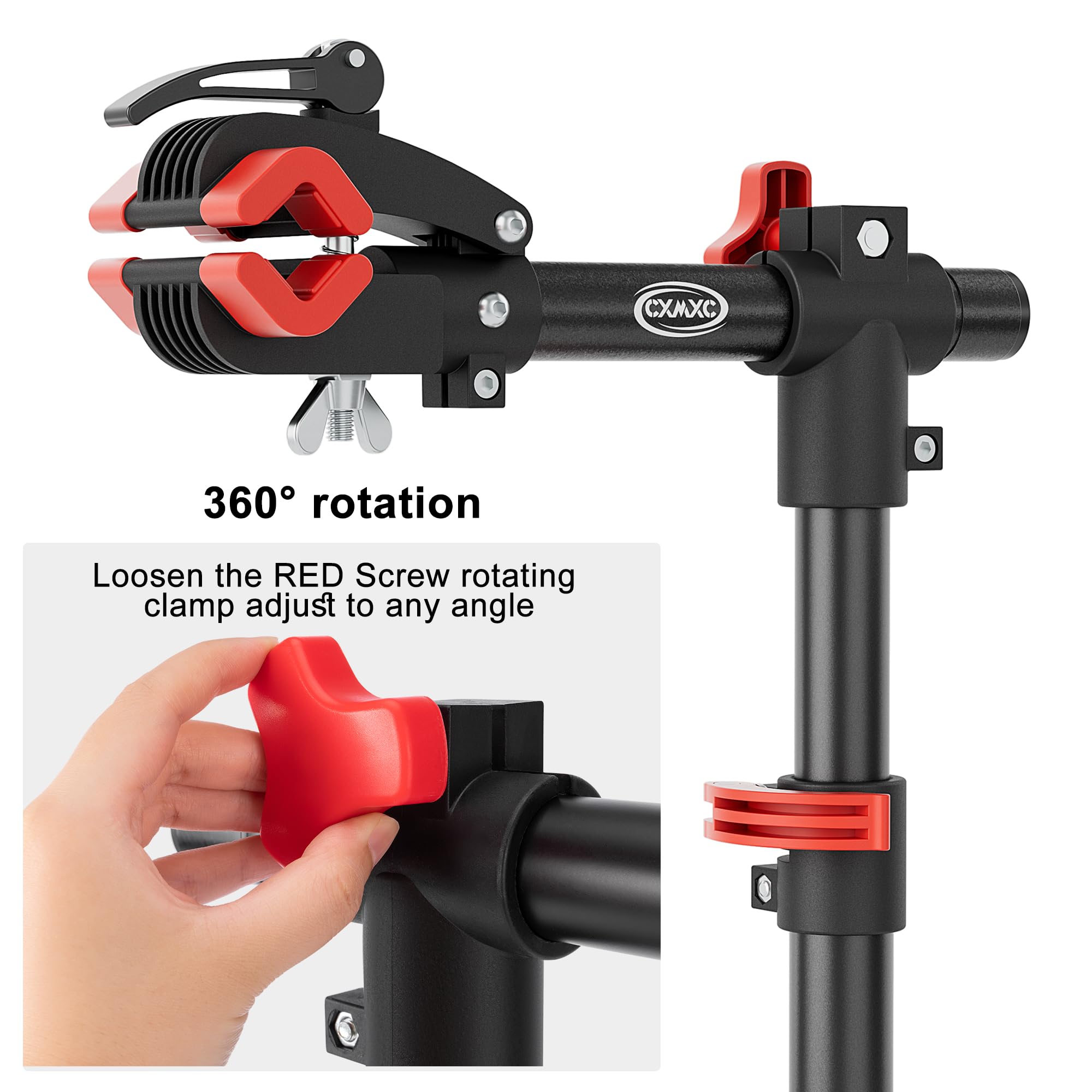 CXWXC Bike Repair Stand - Heavy Duty Bench Mount Bike Maintenance Stand & Rack for E-Bikes, Mountain & Road Bikes - Perfect for Home Mechanics & Bike Shop Use - Ideal for Wheel Truing, Brake Adjustments & General Bike Maintenance