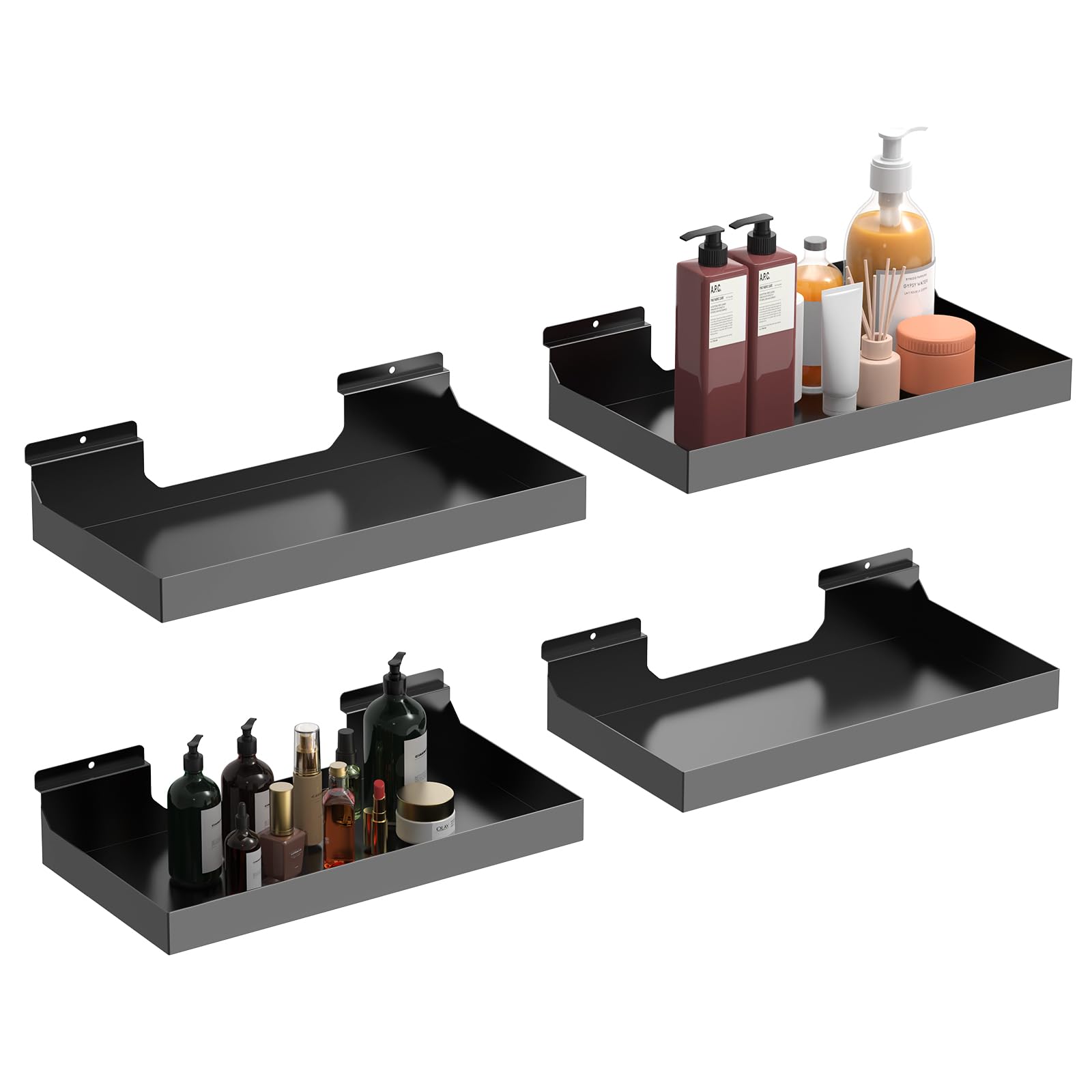 Transform Your Space with Our Heavy-Duty Metal Slatwall Shelves