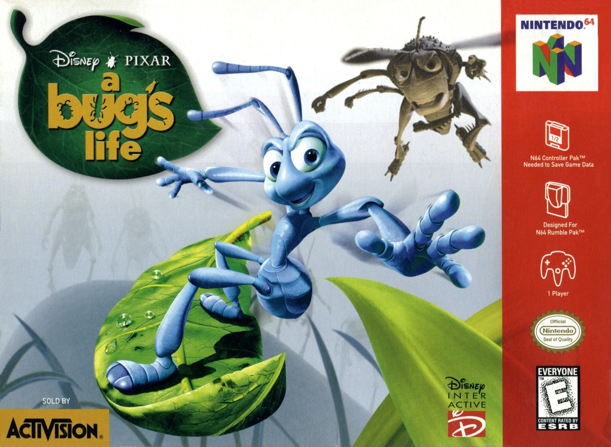 Used A Bug's Life N64 Video Game Cartridge - Classic Disney Adventure for Nintendo 64 | Perfect for Retro Gaming Collectors & Disney Fans