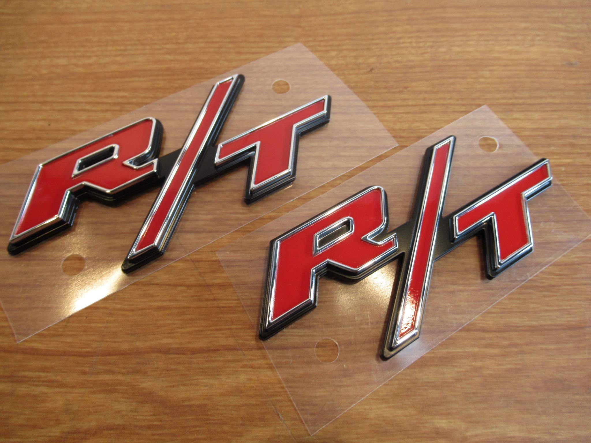 Dodge Jeep Chrysler Ram RT R/T Emblem Logo Set of 2 - OEM Replacement for Charger Challenger 300 - Perfect for Car Enthusiasts & Custom Upgrades