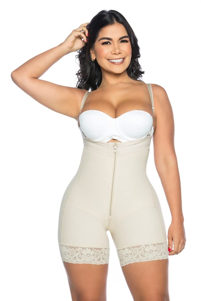 Silene Strapless Short Girdle - Colombian Shapewear for Women in Assorted Colors | Tummy Control & Waist Training for Special Occasions & Everyday Wear