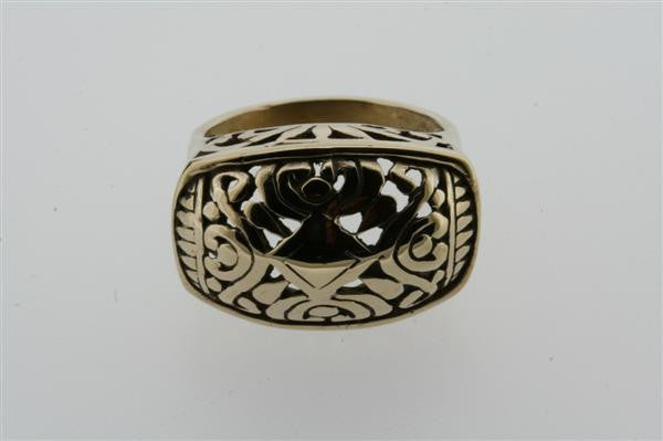 Authentic Hindu Bronze Ring - Spiritual Jewelry for Meditation & Yoga - Perfect for Puja Ceremonies & Cultural Events