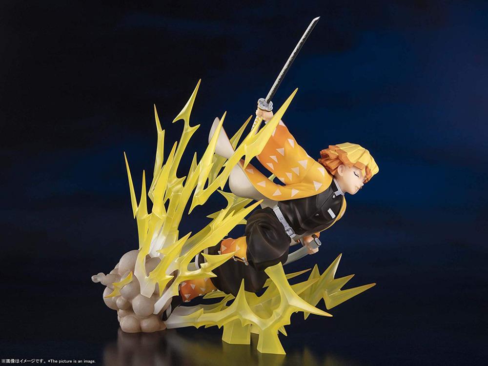 Figuarts Zero Demon Slayer: Kimetsu no Yaiba Zenitsu Agatsuma Thunder Breathing Version Anime Action Figure - Perfect for Anime Collectors and Home Office Display