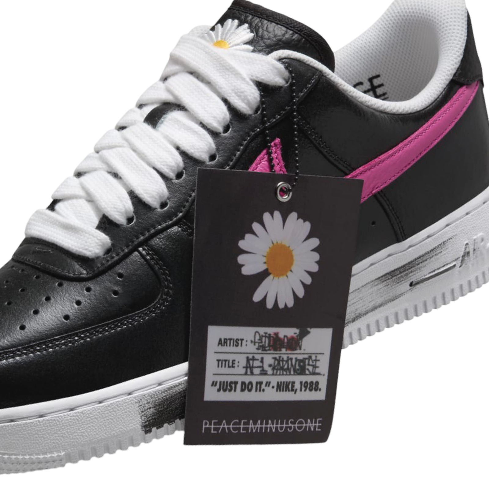 Nike Air Force 1 Low G Dragon Peaceminusone Para Noise 3.0 Sneakers - Black/Emerald/Pinkfire/Yellow/Blue - Limited Edition Streetwear Shoes for Men | Perfect for Casual Wear, Sneaker Collecting, and Urban Fashion