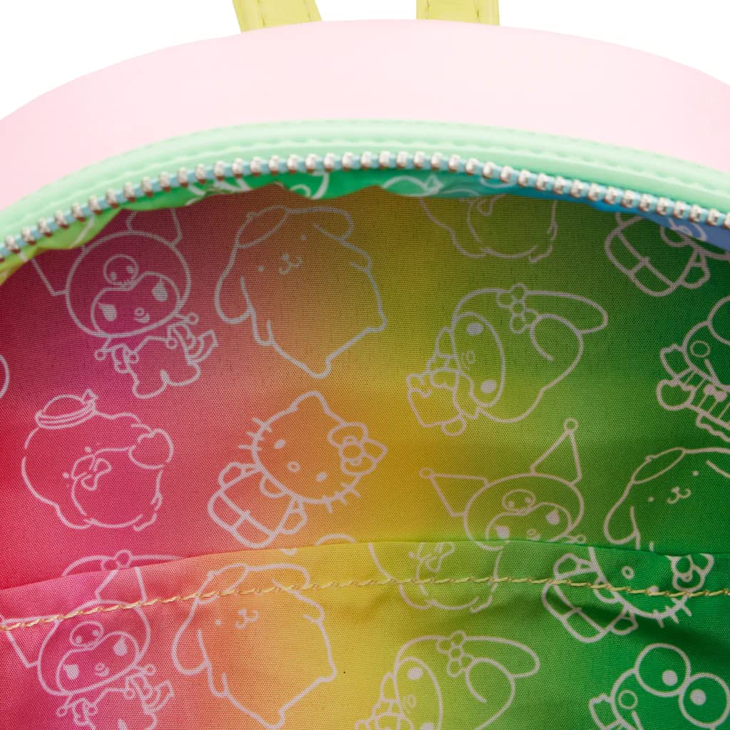 Loungefly Sanrio Hello Kitty and Friends Color Block Women's Crossbody Bag - Cute Cartoon Character Purse for Daily Use, Travel, and Cosplay
