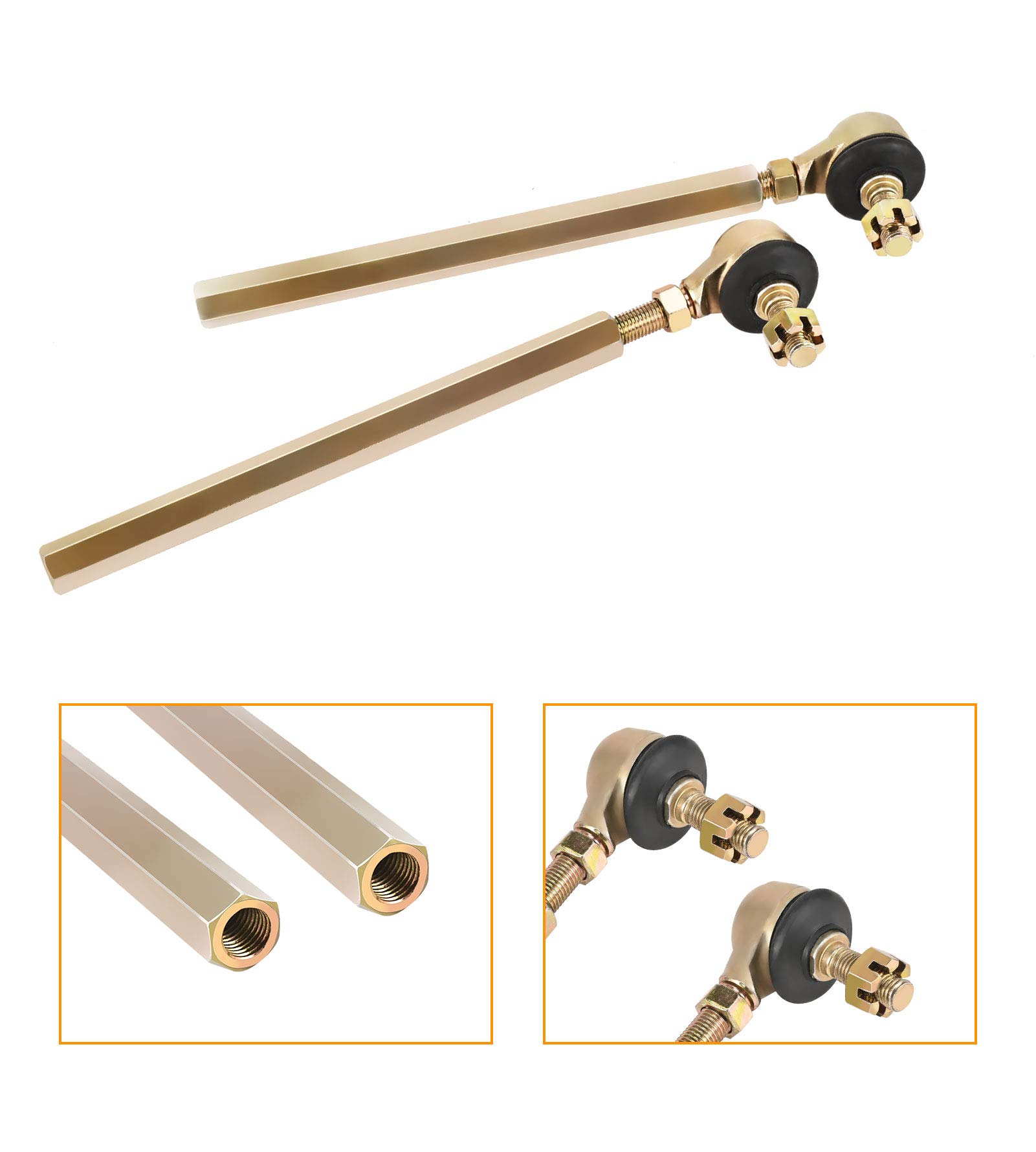 Adjustable Steering Wheel Assembly Kit with Tie Rod & Rack - Compatible with Go Kart, ATV, UTV 110cc 125cc 140cc 150cc - Perfect for Off-Road Racing & DIY Vehicle Upgrades