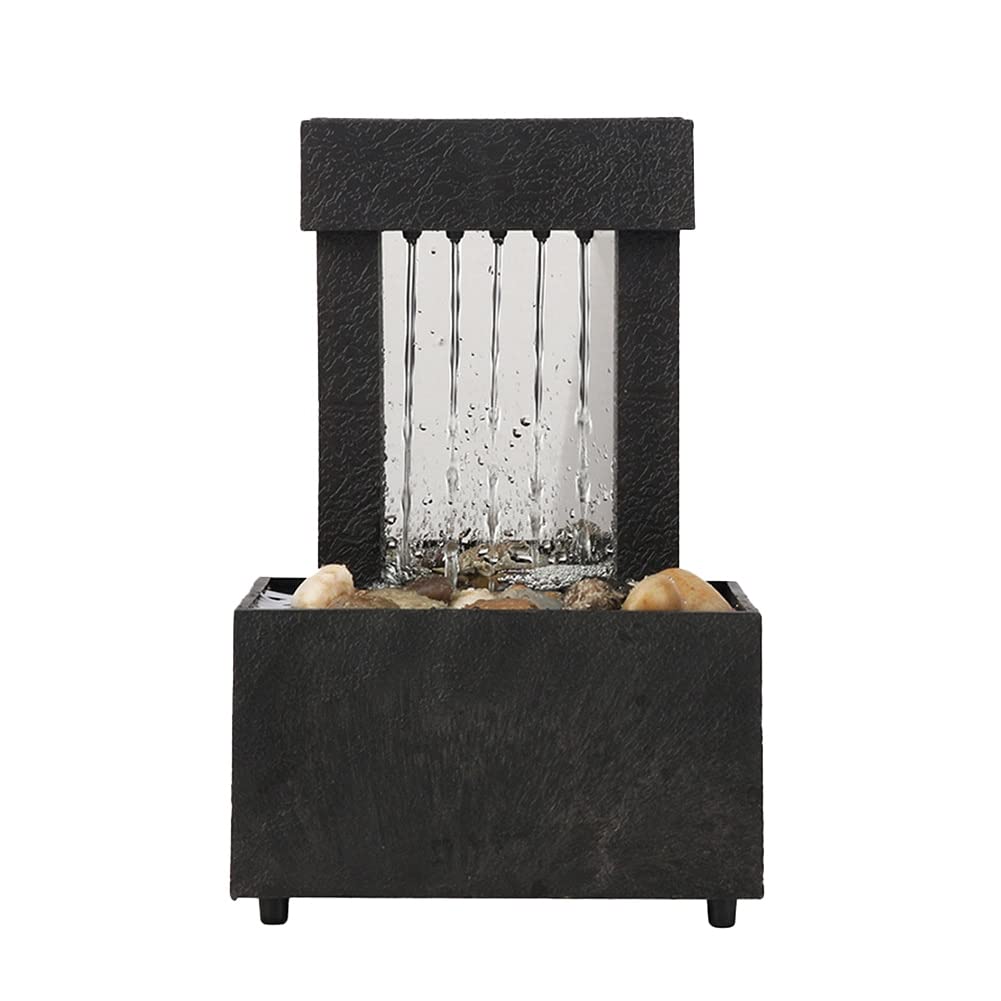 Jinyi2016SHOP Desktop Fountain - Indoor Waterfall Decor for Home, Office, Tea House | Flowing Water Zen Meditation Fountain | Perfect Gift & Stress Relief Decor for Workspace, Living Room, Bedroom
