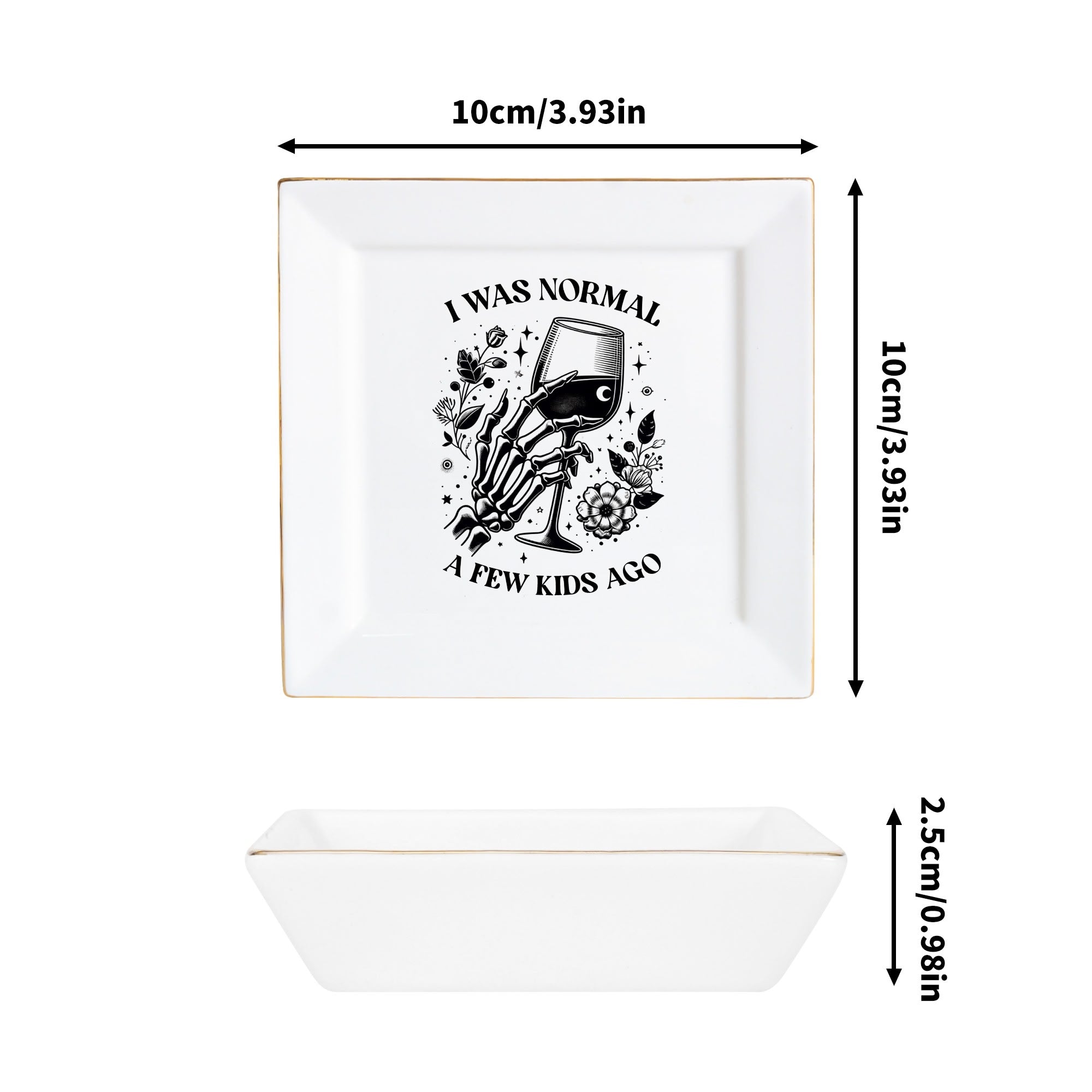 Elegant Ceramic Square Appetizer Plates - 6 Inch Small Serving Dishes for Cheese, Desserts & Hors d'Oeuvres - Perfect for Dinner Parties, Weddings & Entertaining