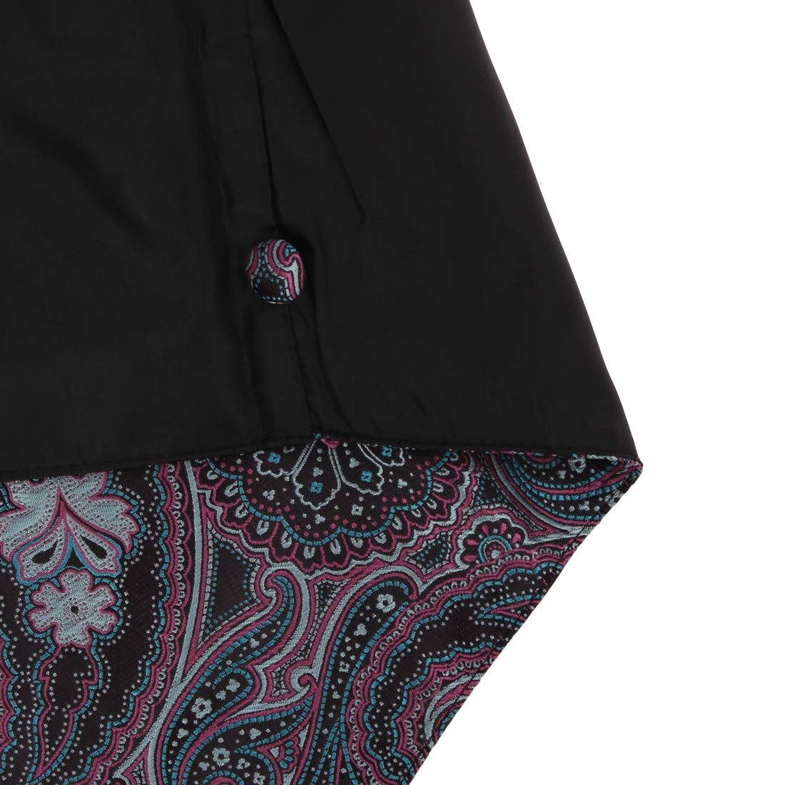Epoint Men's Formal Paisley Microfiber Tuxedo Vest & Necktie Set - Perfect for Weddings, Prom, and Business Events