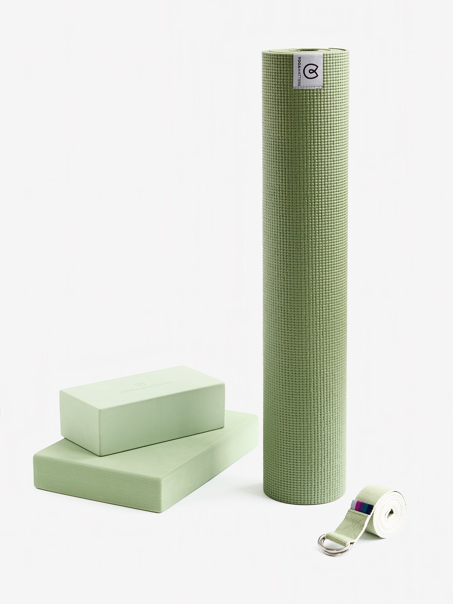 Yogamatters Beginners Starter Yoga Kit - Complete Set for Home & Studio Practice - Perfect for Yoga, Meditation, and Stretching Exercises