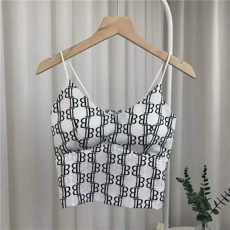 Y2K Women's Korean Fashion Leopard Print Camisole Top - Sexy Corset Crop Tank Top for Summer, Coquette Style, Ice Silk Padded Design | Perfect for Parties, Beach Outings & Casual Wear