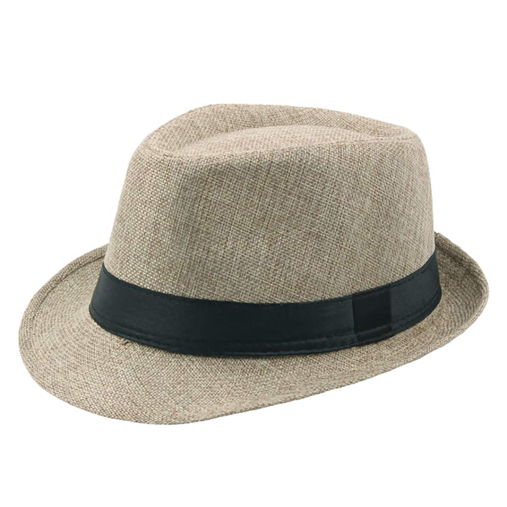 Stylish Roll-Up Straw Fedora Hat for Women & Men - UPF50+ Sun Protection, Vintage Wool Design - Perfect for Beach, Outdoor & Summer Fashion