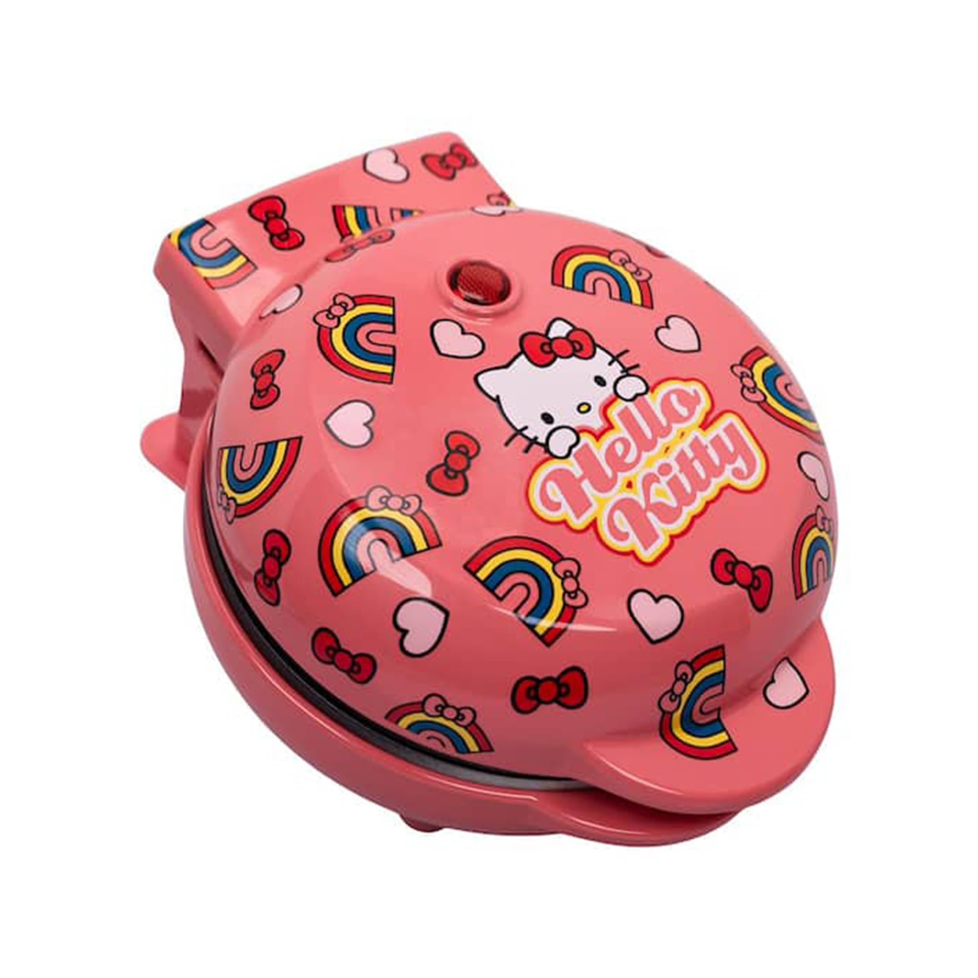 Uncanny Brands Hello Kitty Mini Waffle Maker - Cute 2-Slice Waffle Iron with Non-Stick Plates - Perfect for Kids Breakfast, Party Snacks & Kawaii Kitchen Decor