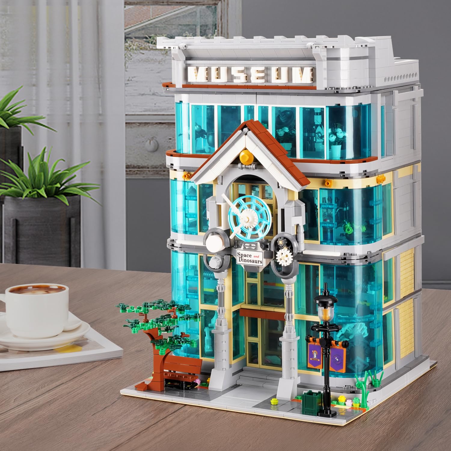 MISINI Architecture 10206 Science Museum Building Set - 3784 PCS MOC Modular Street View Model Kit for Adults, STEM Educational Building Blocks for Men & Women - Perfect for Home Decoration, Office Display & Collector's Showcase