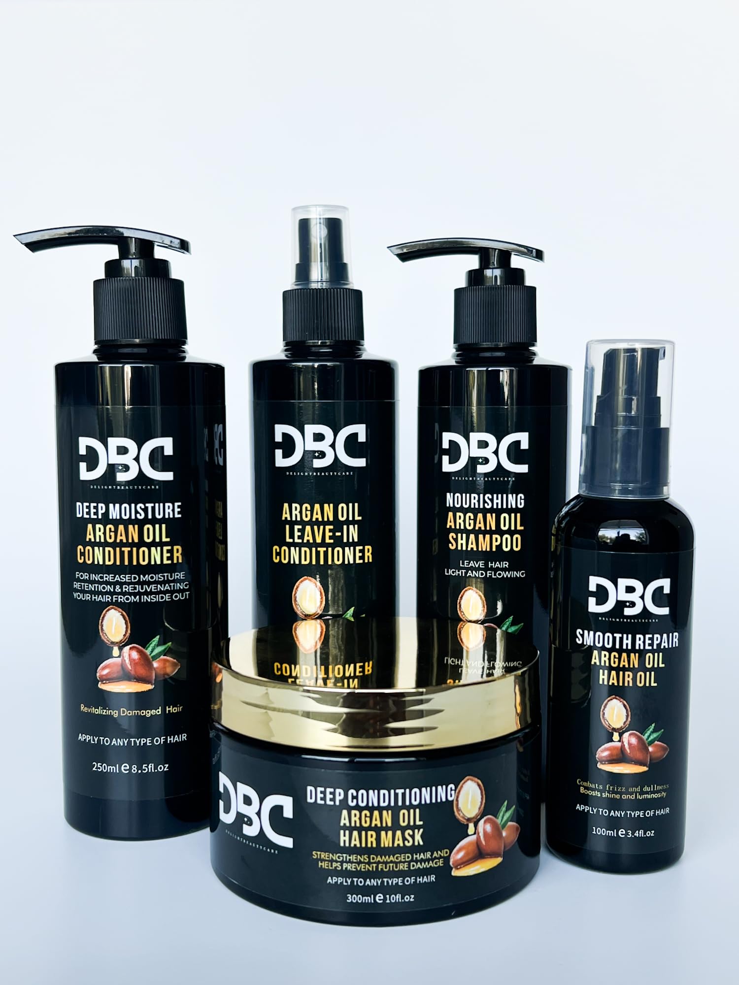 DBC Argan Oil Conditioner for Hair - Deep Hydrating & Repairing Treatment for Dry, Damaged Hair - Natural Moroccan Argan Oil Formula - Perfect for Daily Use, Salon-Quality Results at Home
