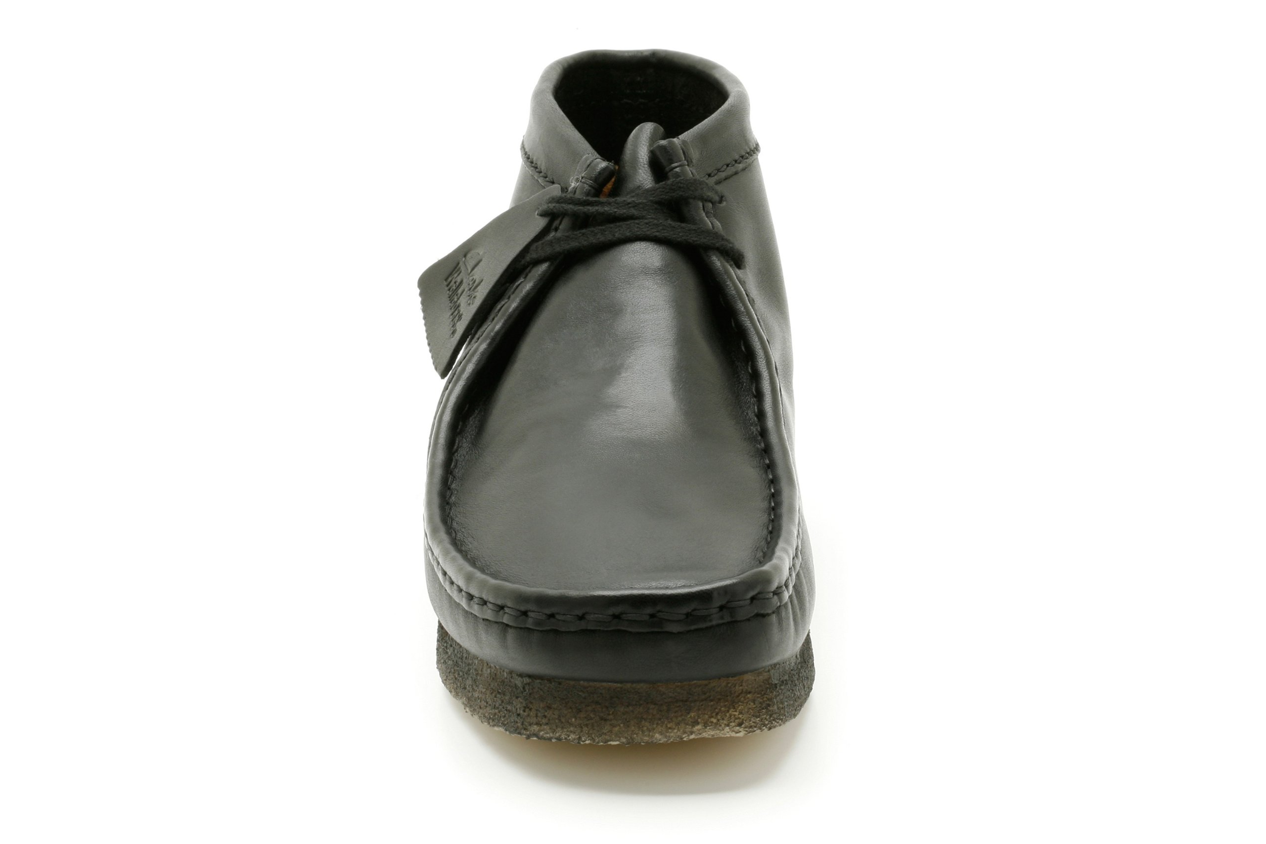Clarks Wallabee Boot 00111593 Black Smooth Leather - Comfortable Men's Casual Shoes for Everyday Wear & Outdoor Activities
