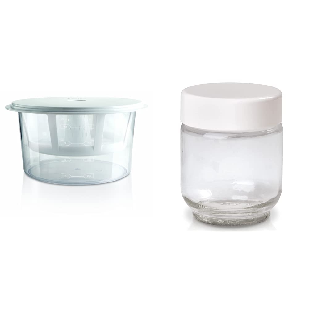 Euro Cuisine Greek Yogurt Maker Kit with Extra Glass Jars - Homemade Yogurt Machine for Healthy Breakfast & Snacks - Perfect for Keto, Paleo & Probiotic Diets