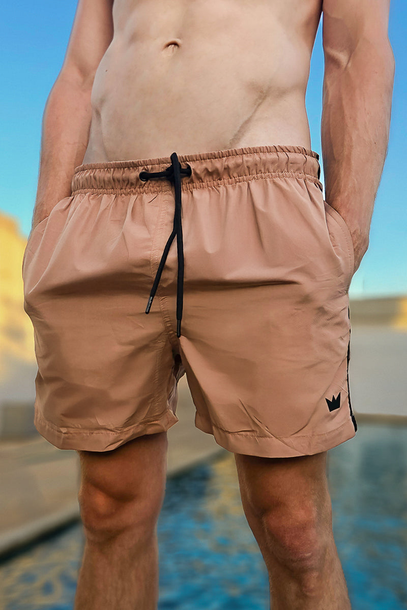 Kingpin TDB H Contrast Short De Baño - Stylish Bathroom Shorts for Men - Perfect for Pool, Beach & Gym Wear