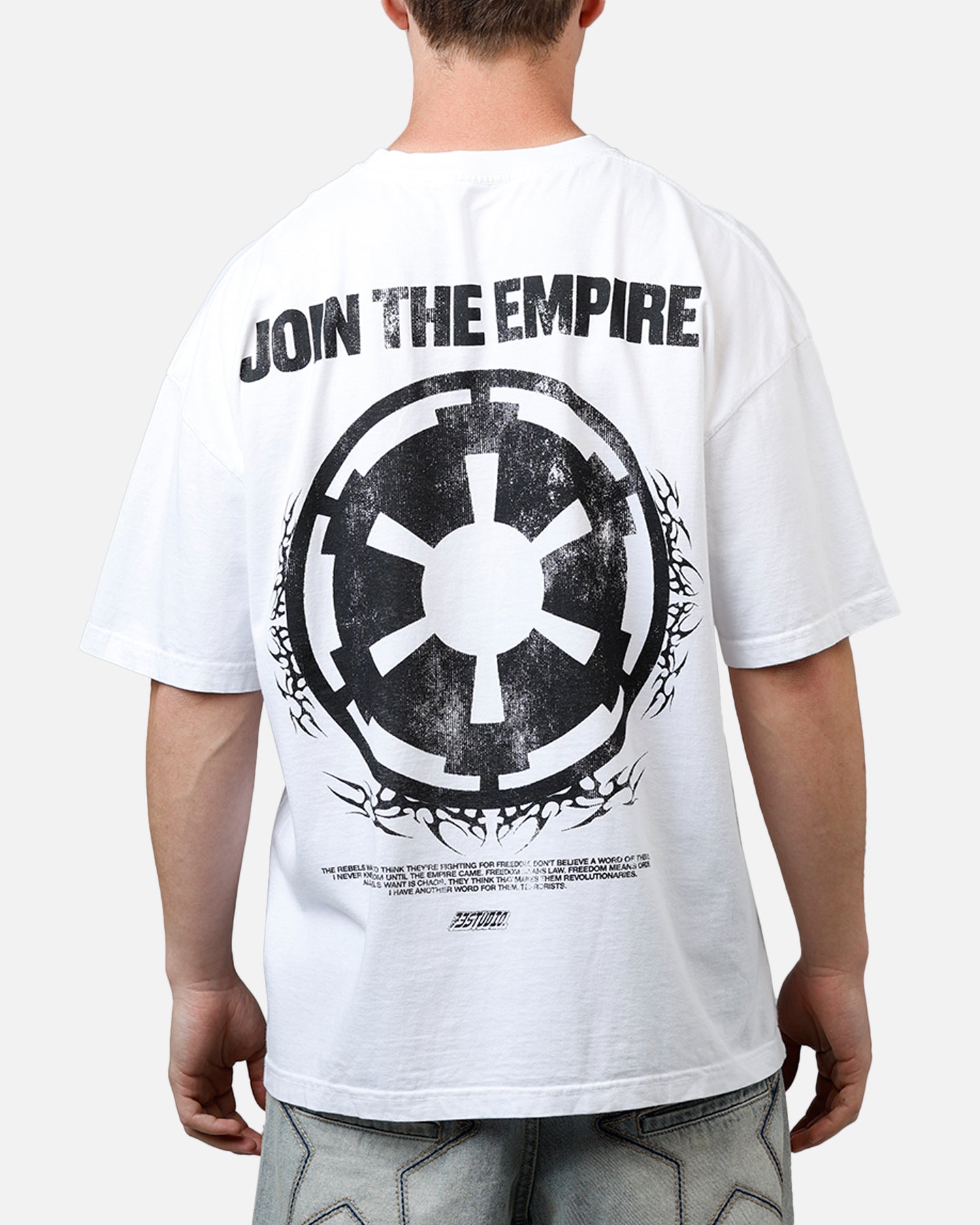 Star Wars Vintage Join The Empire T-Shirt - White - Officially Licensed - Perfect for Cosplay, Conventions & Star Wars Fans