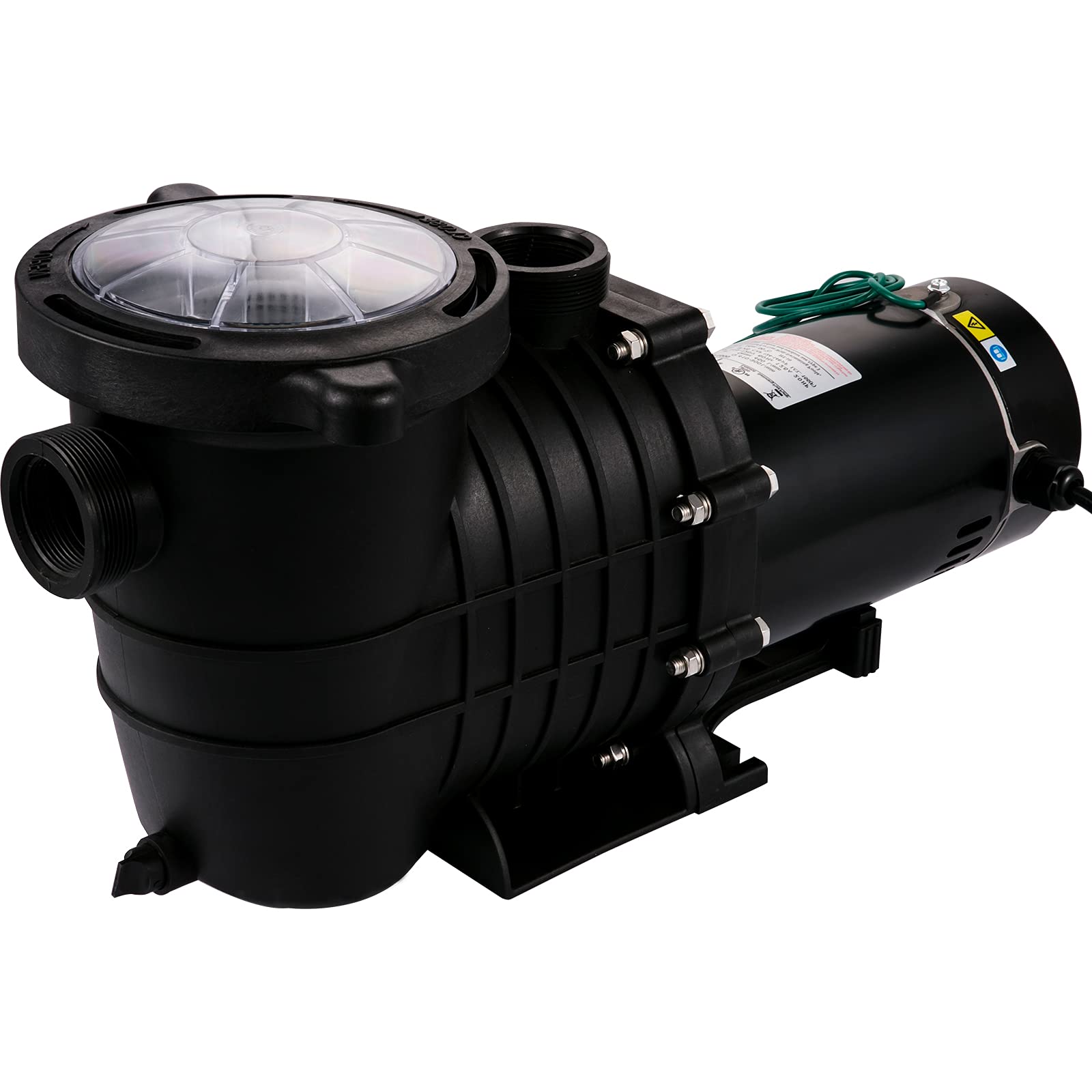 VEVOR 1.5 HP Swimming Pool Pump, 115V 1100W Single Speed Above Ground Pool Pump with Strainer Basket, 5280 GPH Max Flow - ETL Certified for Safety | Perfect for Backyard Pools, Water Circulation and Filtration Systems