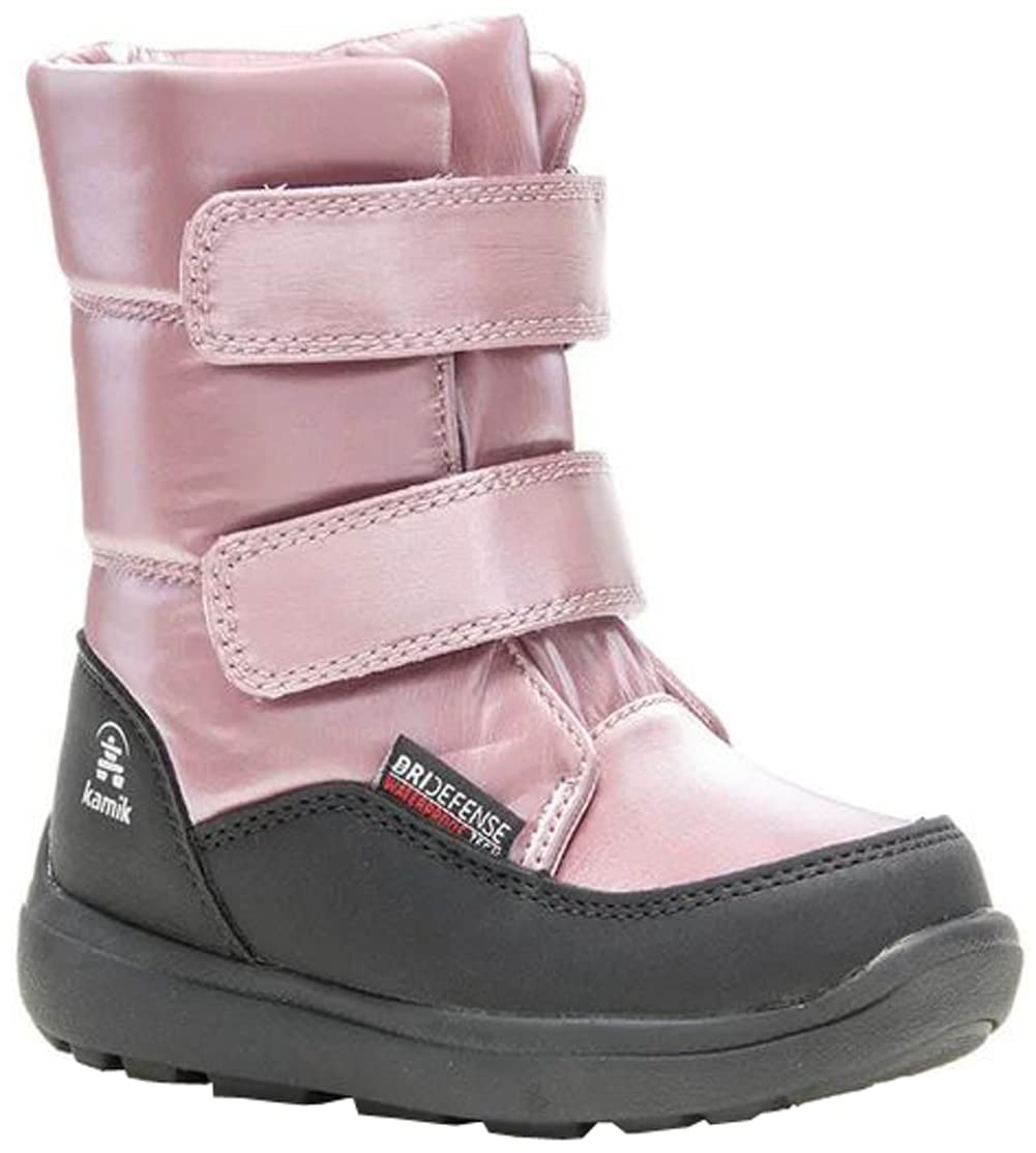 Kamik Baby Girl's Snowcutie Winter Boots - Waterproof Toddler Snow Boots for Girls, Warm & Comfortable for Snow Play, Outdoor Activities