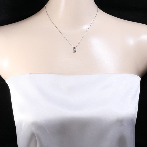 18K White Gold Diamond Necklace for Women - Elegant Pendant Jewelry Gift for Anniversary, Wedding & Special Occasions