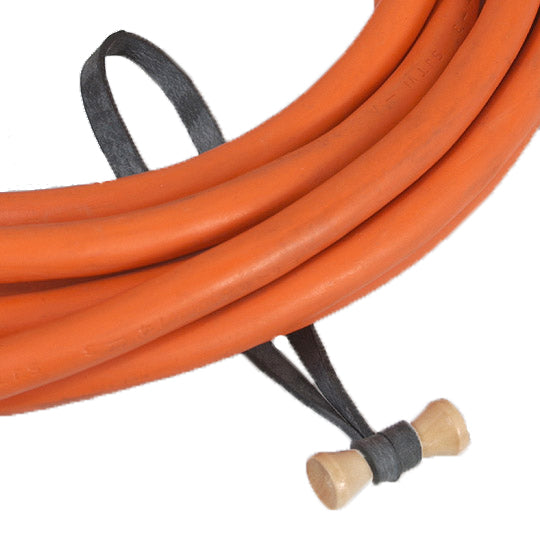 Bongo Ties 5 Elastic Cable Ties - 10 Pack Black Cord Organizers for Home Office, Electronics, Cables & Wires Management
