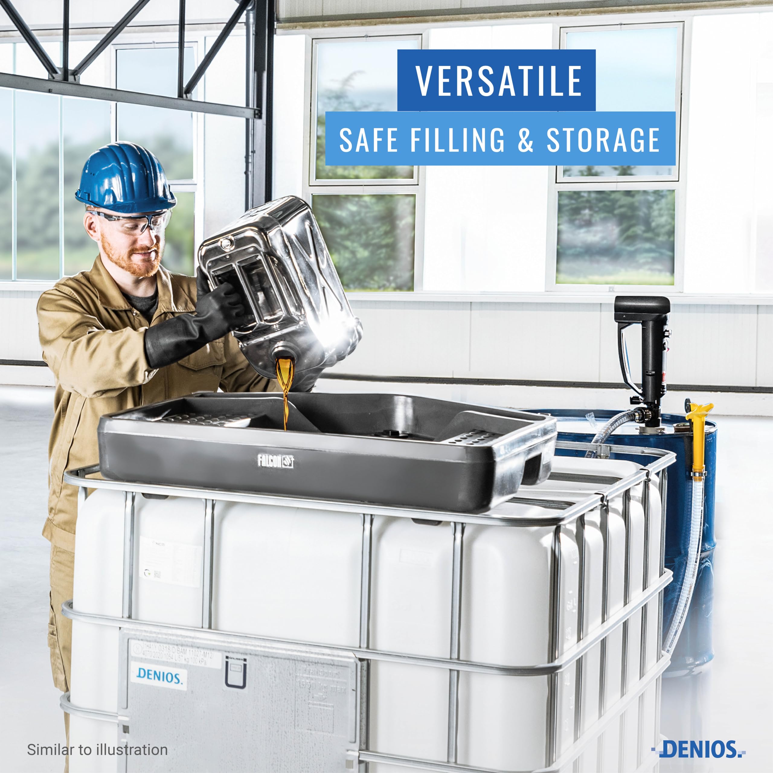DENIOS® Extra Large IBC Tote Funnel 41.73